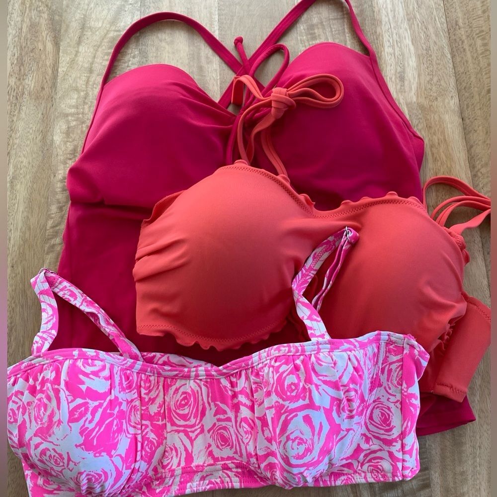 Lot of 3 swim tops ECU